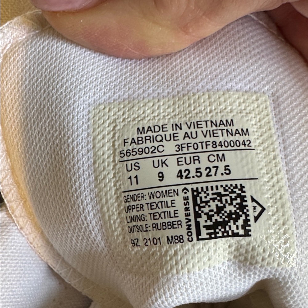 NWT ❇️Converse❇️ All Star White Platform Sneakers - Picture 8 of 8